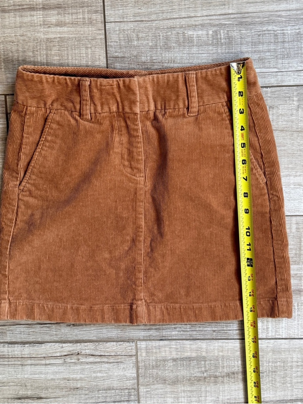 Vineyard Vines Camel Corduroy Mini Skirt 0 Retro 2018 Preppy Neutral - Picture 5 of 9